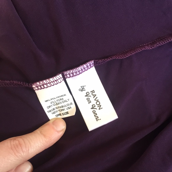 Von Vonni Short Transformer Wrap Dress One Size in Eggplant - Picture 5 of 7
